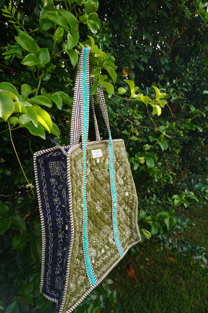 Reef Bandana Patchwork Quilted Dote Bag