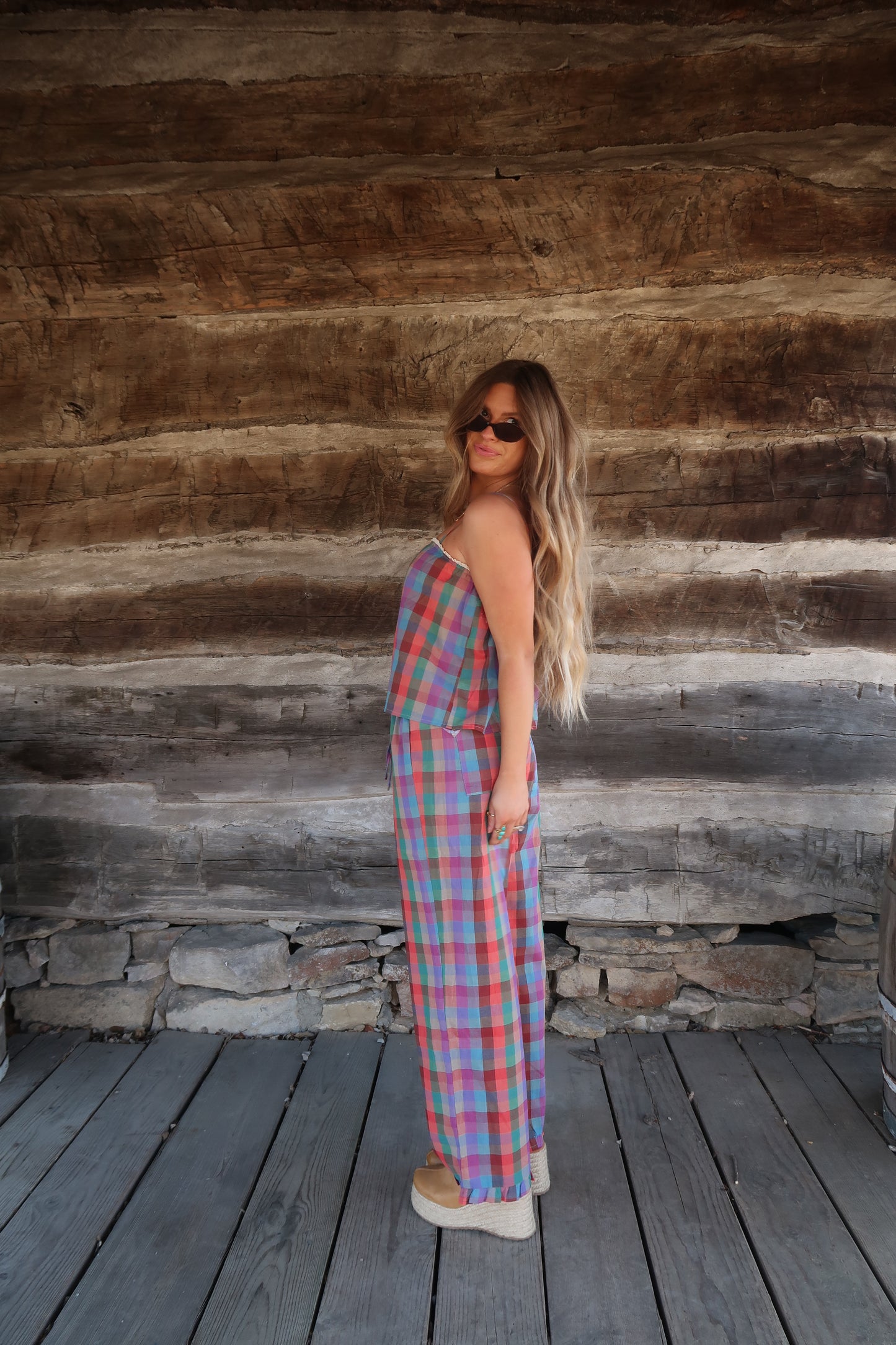 Candyland Plaid Tank