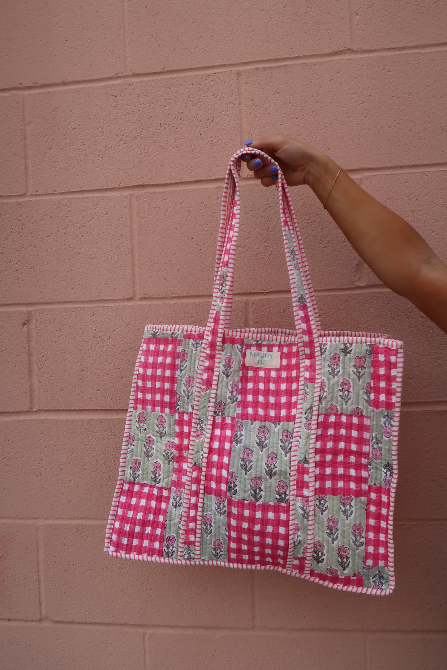 Posie Quilted Tote Bag
