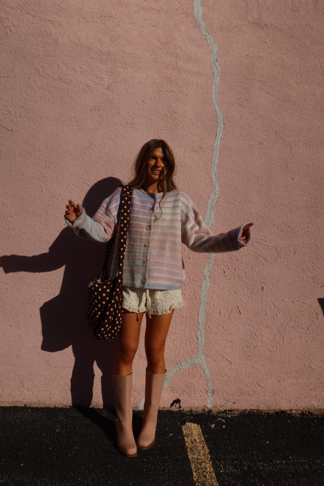 Spring Air Stripe Cardigan