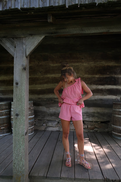 Scenic Route Gingham Short