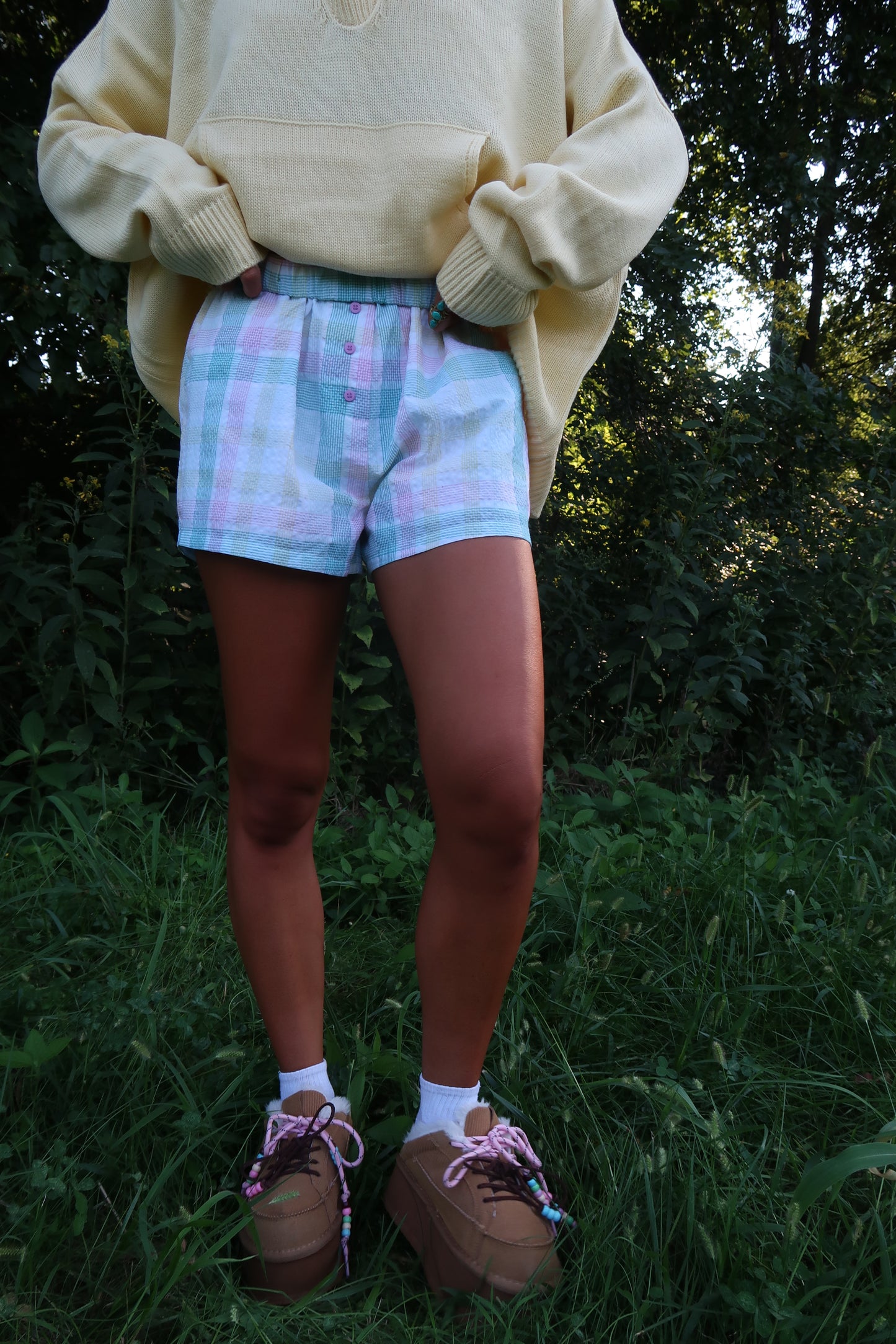 Besties Plaid Boxer Short