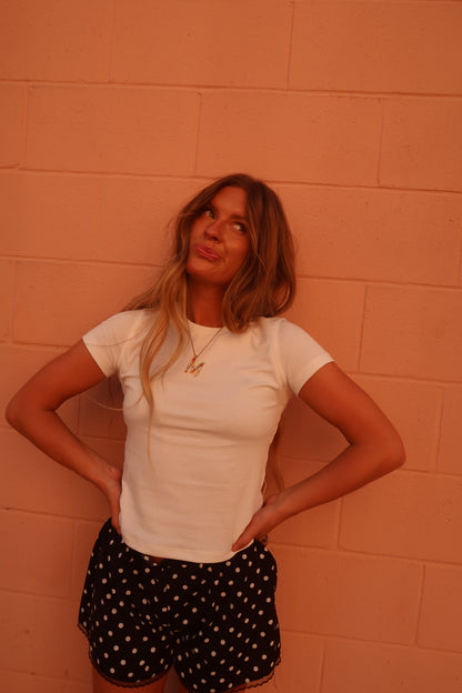white everyday baby tee