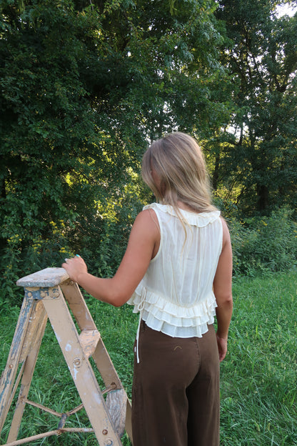 Morning Dew Ruffle Tank