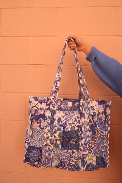 Isla Quilted Tote Bag
