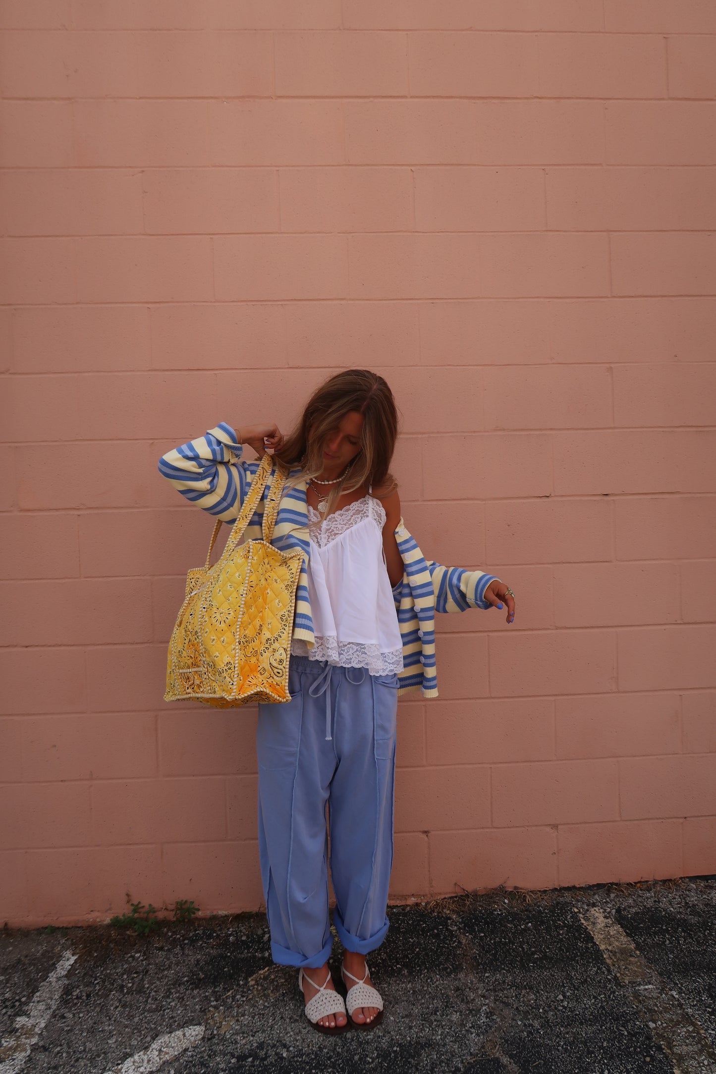 Periwinkle Barrel Sweats