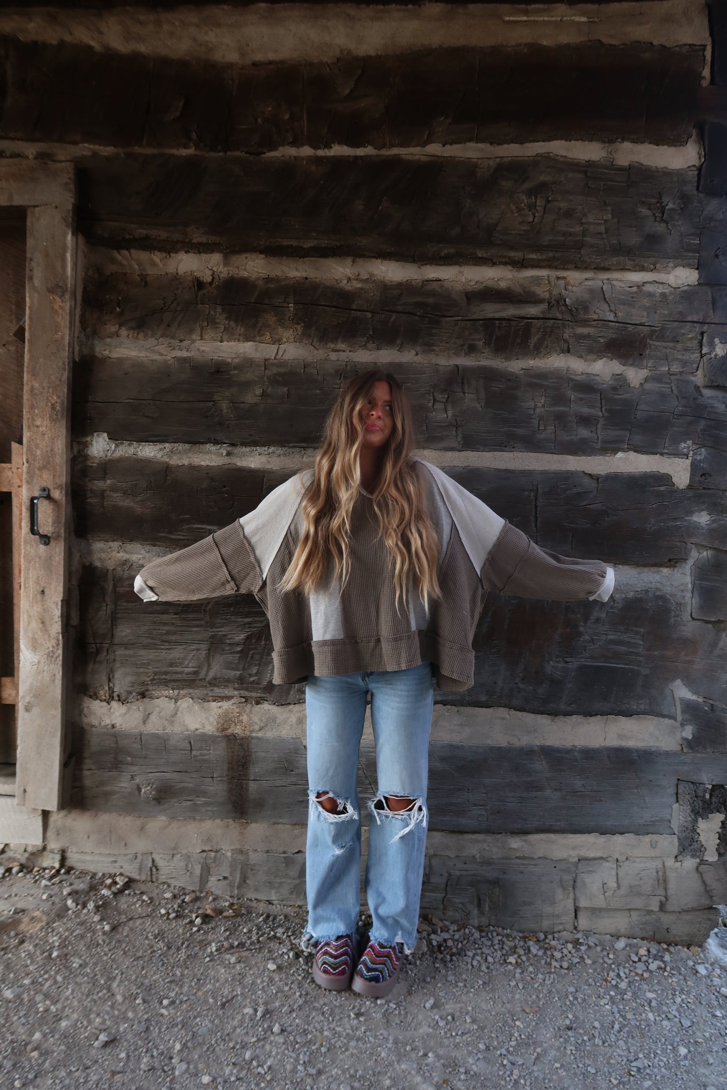 Green Bean Boxy Crewneck