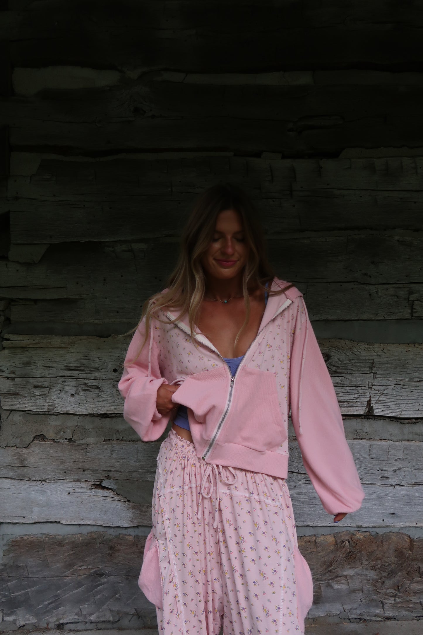 Blushing Zip Up Jacket