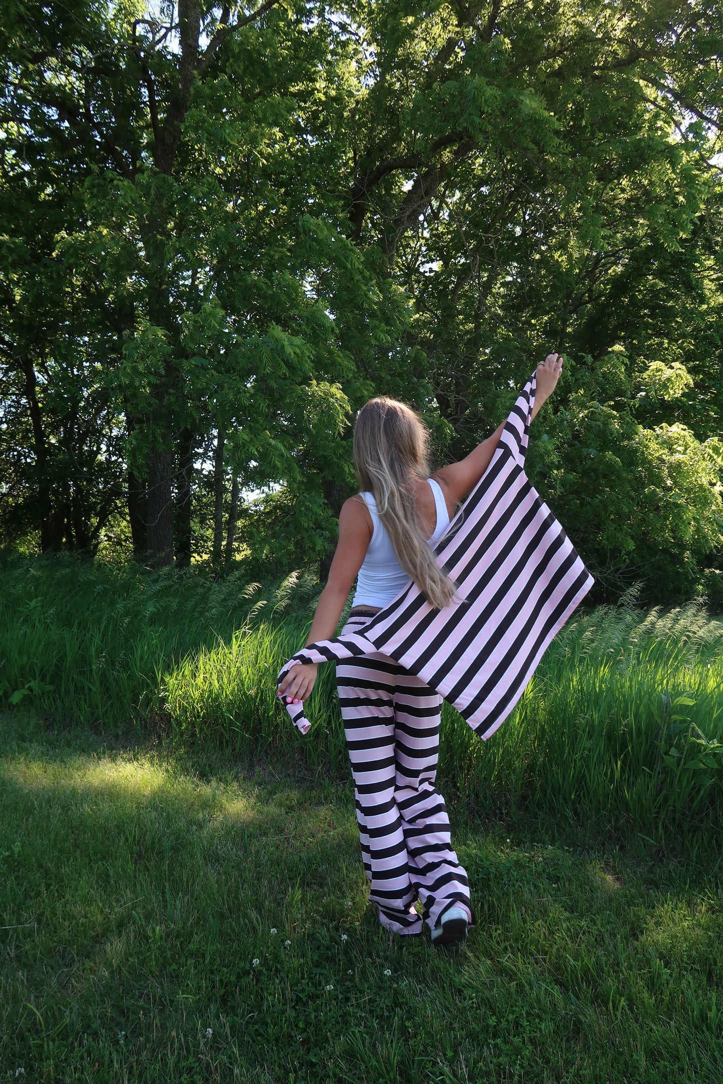 Neapolitan Striped Mock Neck