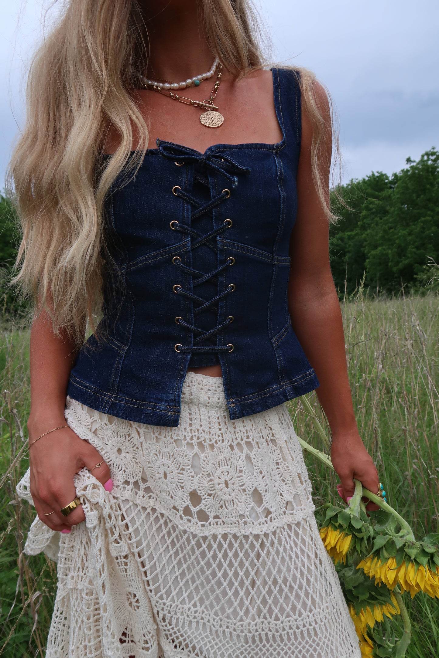 Denim Daydream Corset