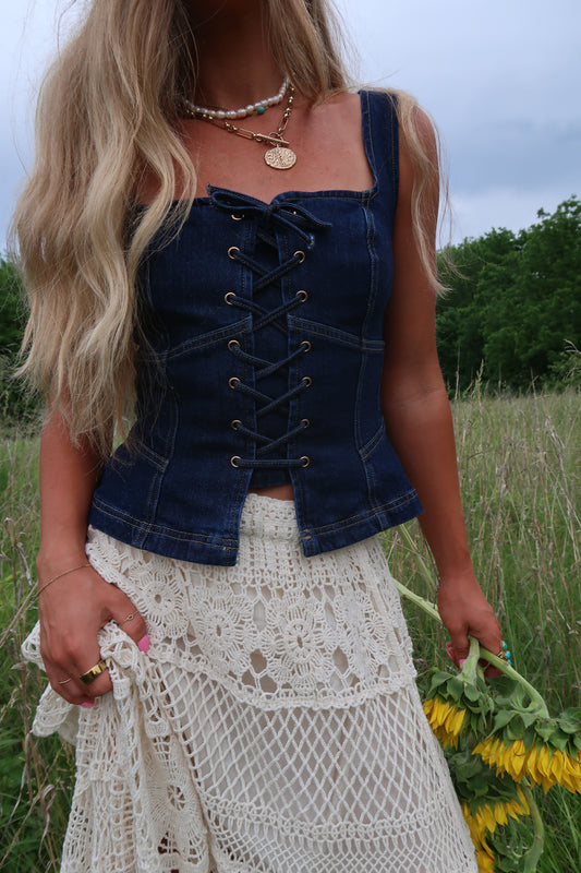 Denim Daydream Corset