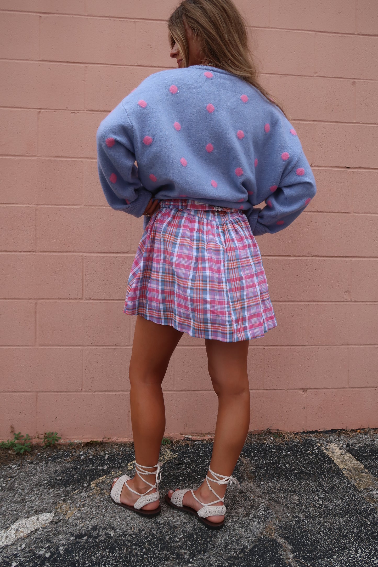 Wildflower Plaid Skort
