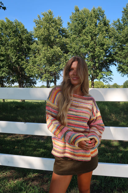 Harvest Haze Stripe Sweater