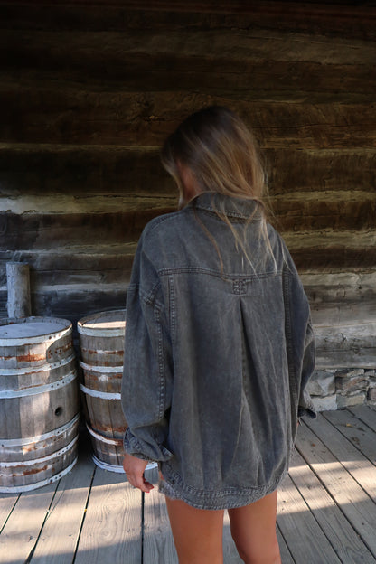 Coffee Grounds Denim Jacket