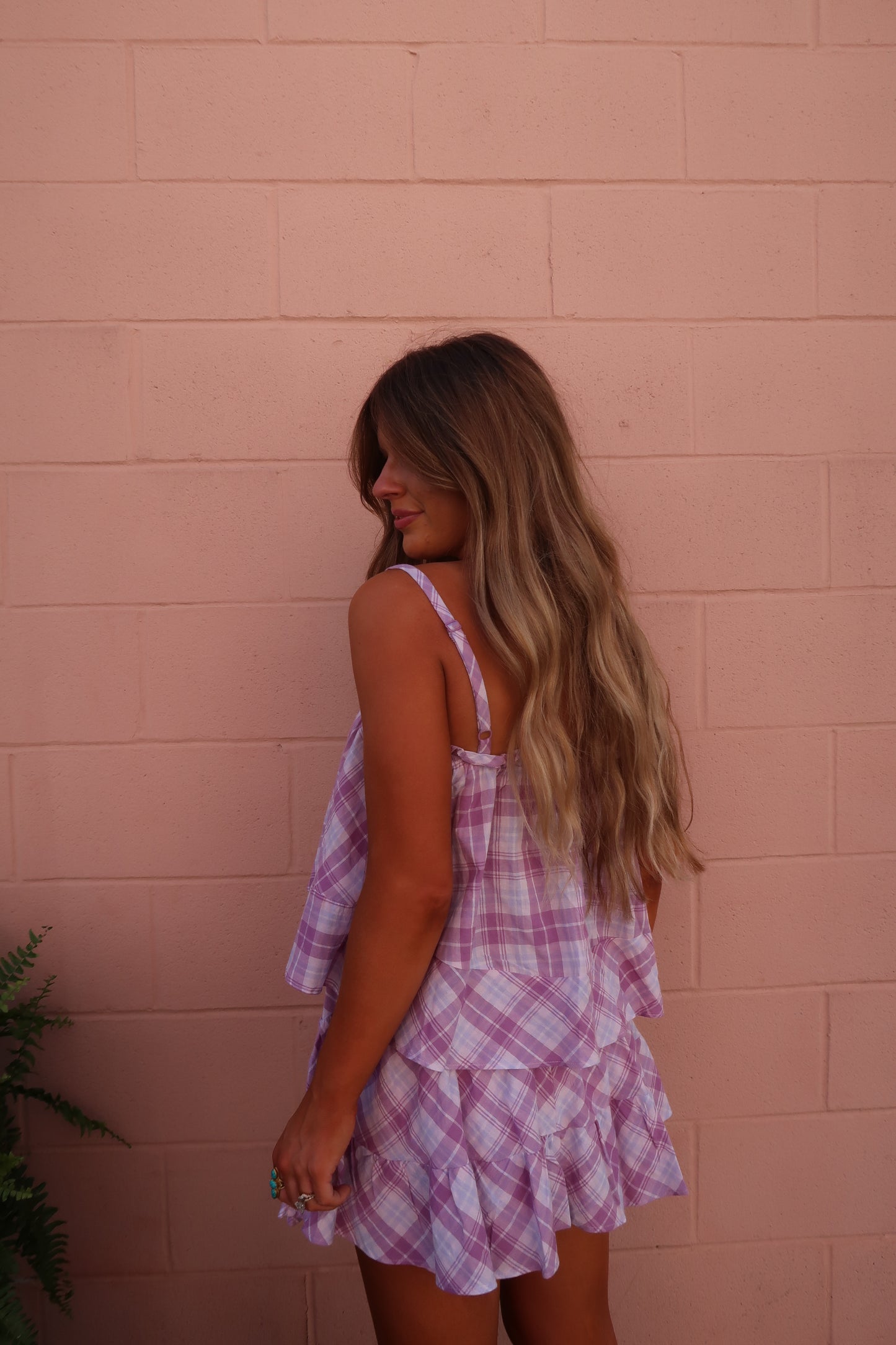 Plum Plaid Set