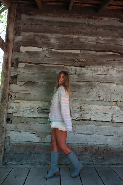 Spring Air Stripe Cardigan