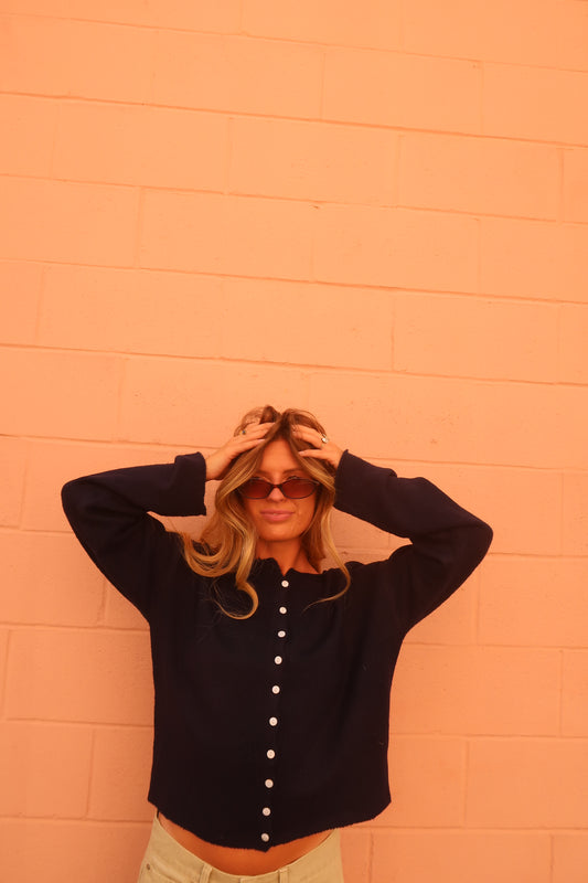 Navy everyday cardi