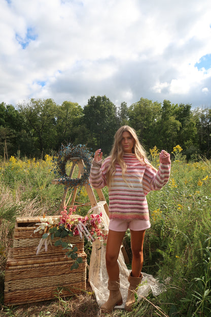 Desert Air Stripe Mockneck