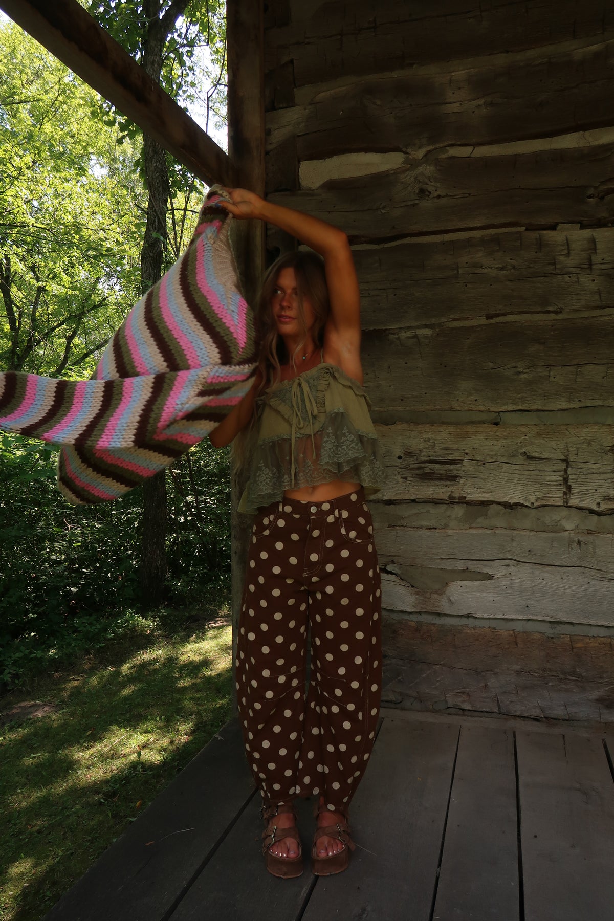 Cottage Stripe Cardi