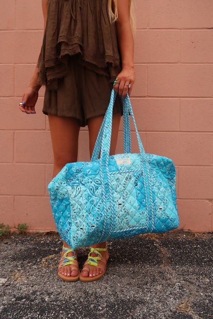 Tide Quilted Duffle Bag