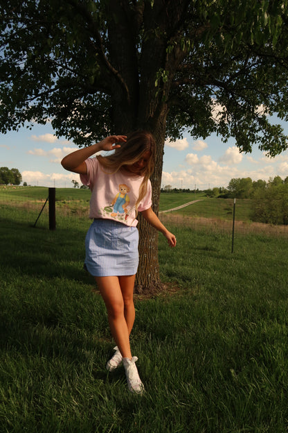 Sky Blue Boxer Skirt