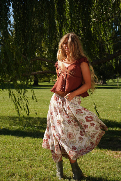 Phoebe Handkerchief Midi Skirt