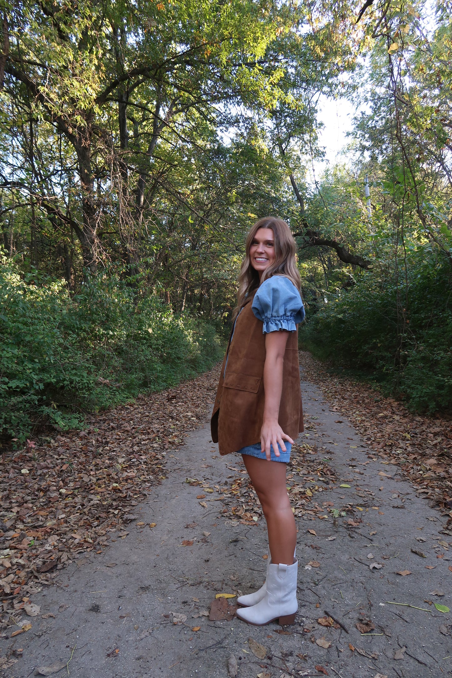 So Suede Oversized  Vest