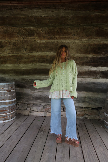 Honeydew Knit Sweater
