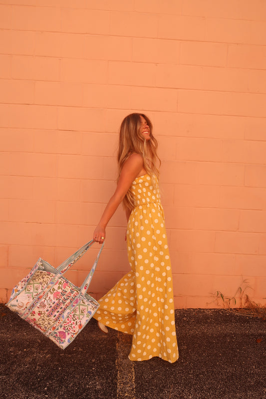 Lenny Quilted Tote Bag