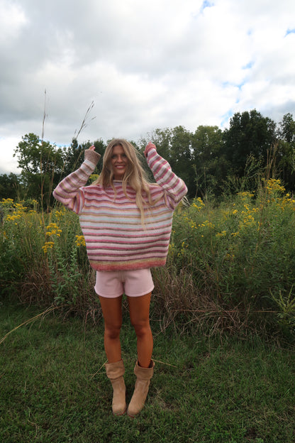 Desert Air Stripe Mockneck