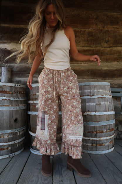 Apple Butter Floral Pants