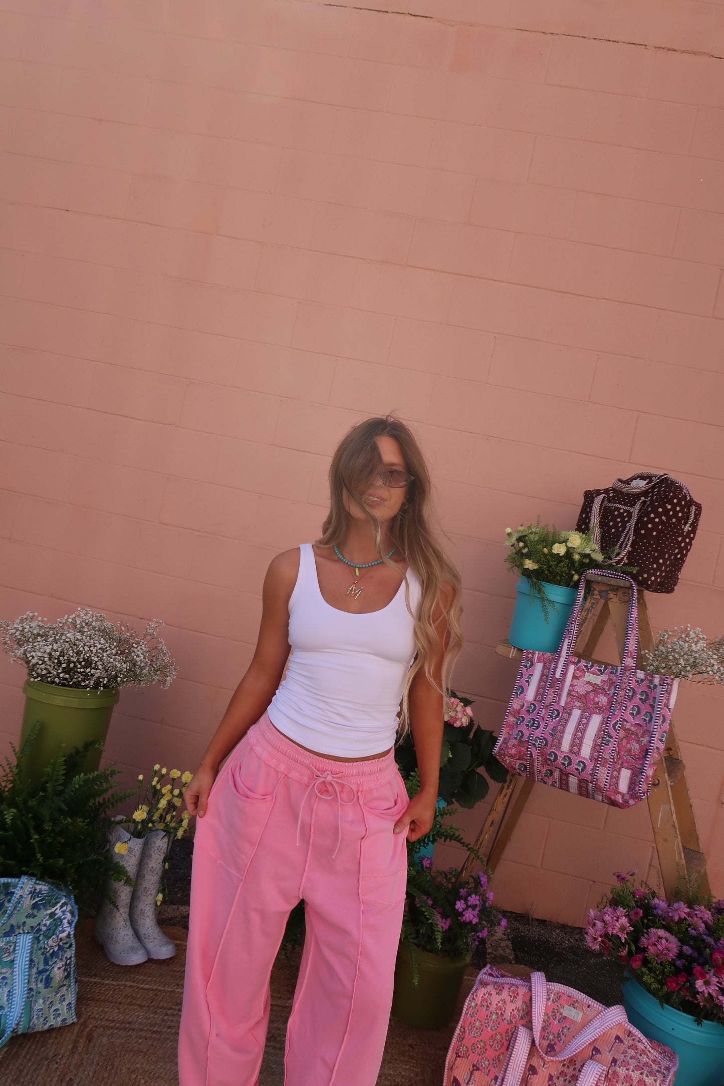 White Back To Basics Tank
