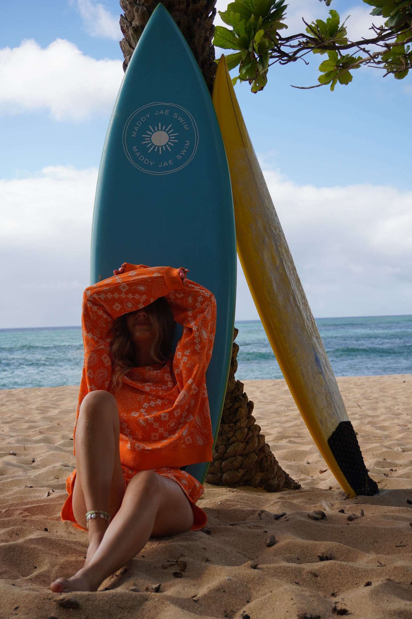 Tangerine Bandana Sweatshirt