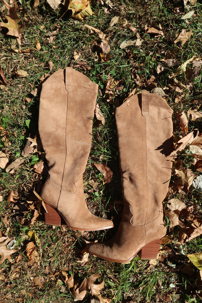 Latte Knee High Boots