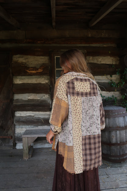 Golden Patchwork Flannel