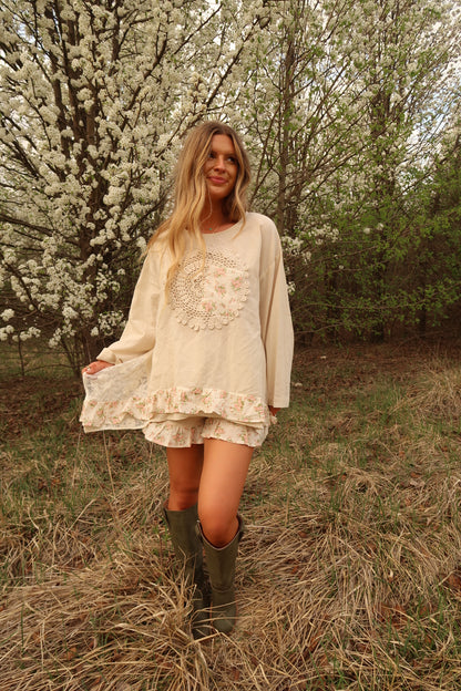 Doily Dream Linen Top