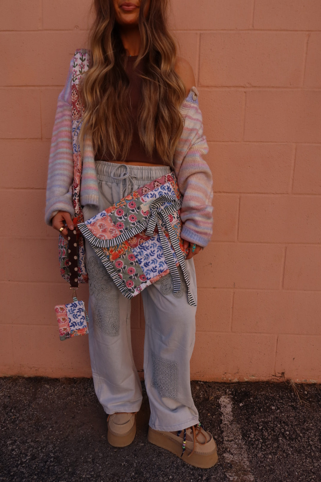 Birdie Quilted Ruffle Laptop Sleeve