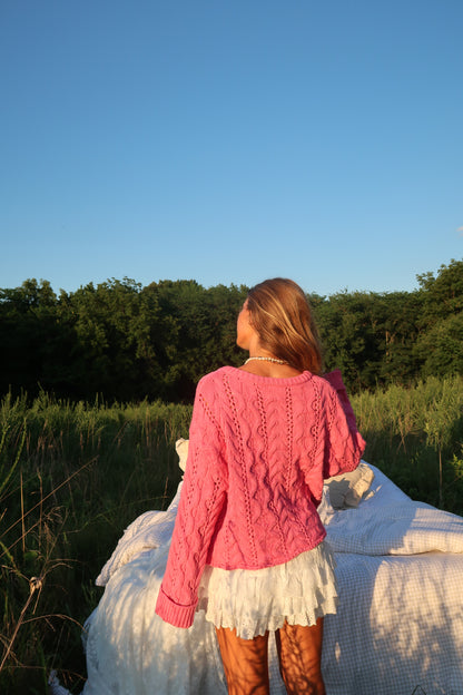 Hibiscus Knit Sweater