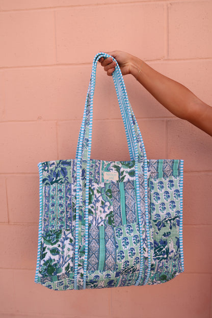 Cleo Quilted Tote Bag