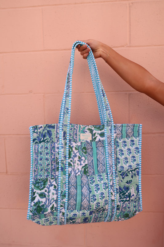 Cleo Quilted Tote Bag