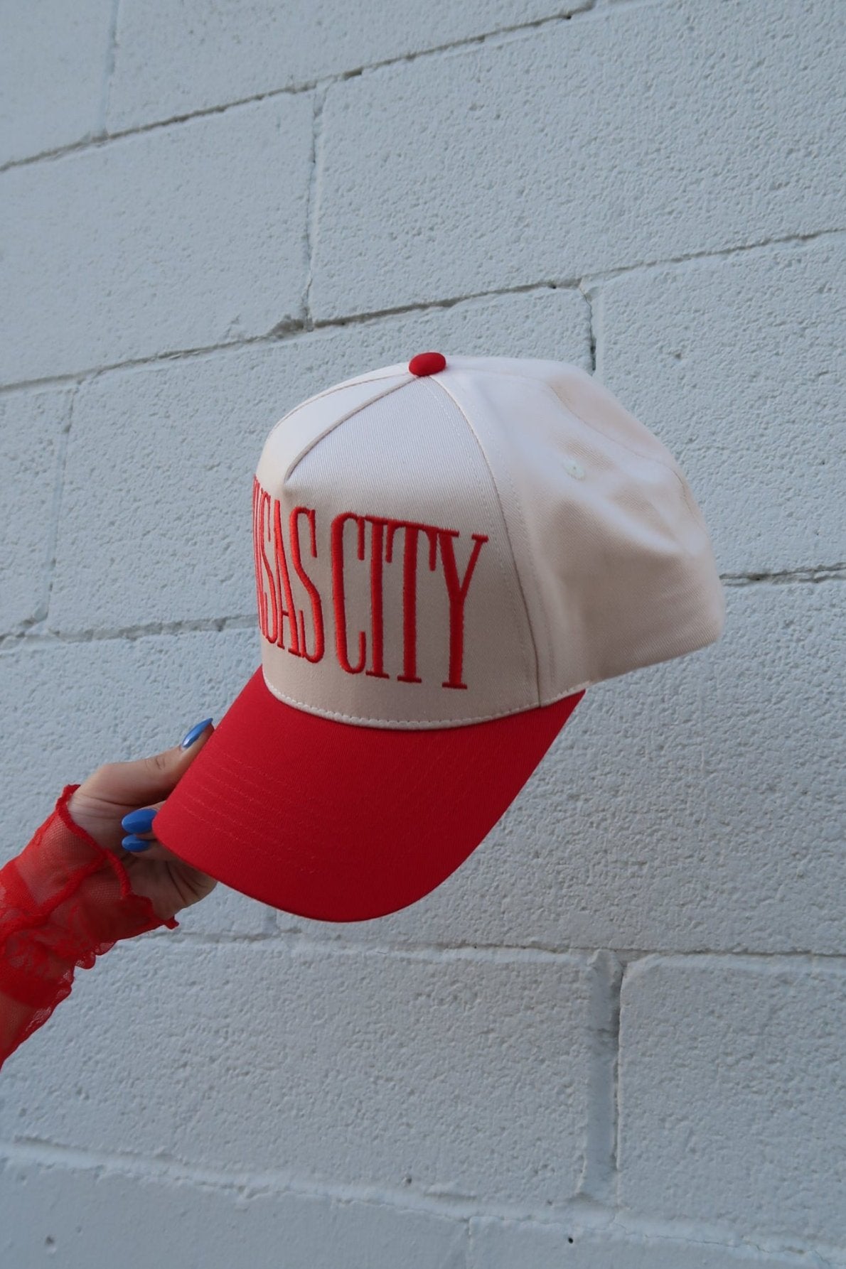 Red Kansas City Trucker Hat