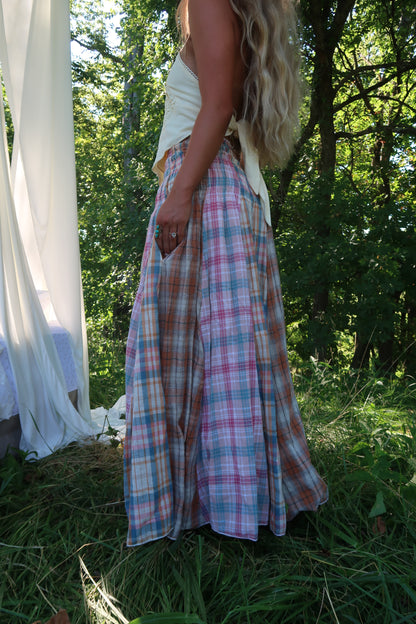 Summer Daydream Plaid Maxi Skirt/Midi Dress