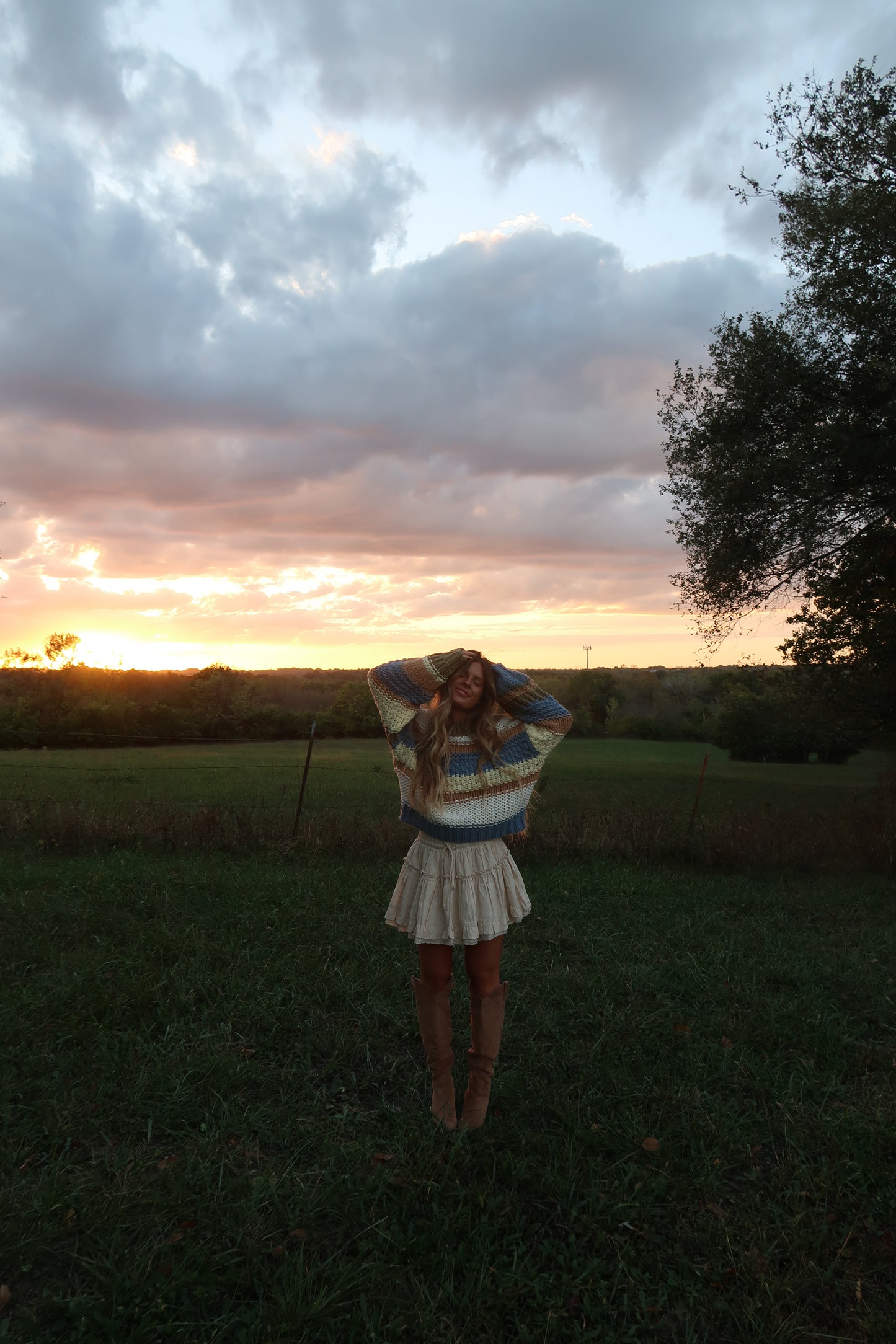 Spice Lace Trim Skirt