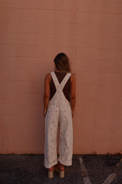 Pink Dottie overalls