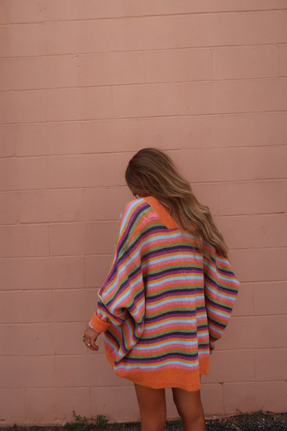 Taste the Rainbow Oversized Cardi