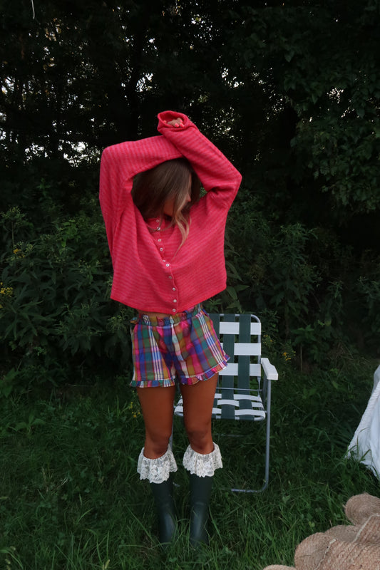 Stain Glass Plaid Shorts