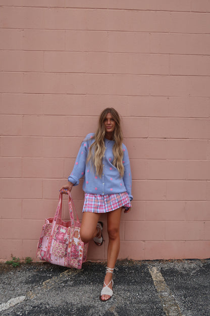 Perri Pink Dot Cardi