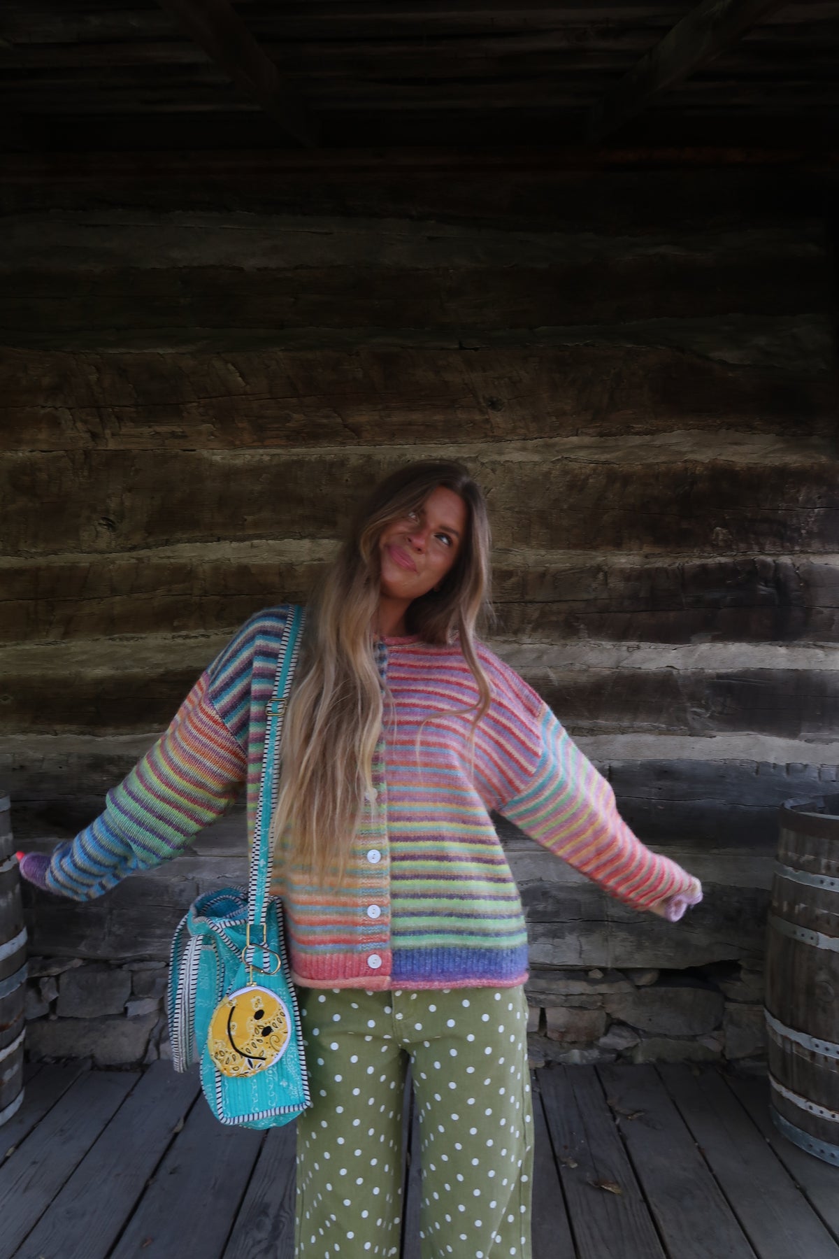 Crisp Air Stripe Cardigan