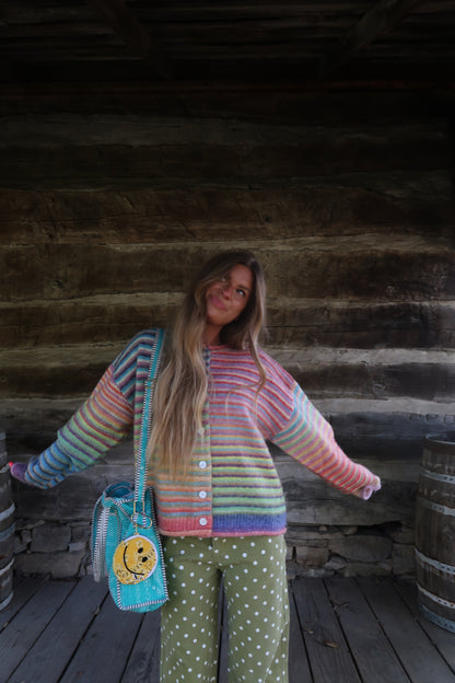 Crisp Air Stripe Cardigan