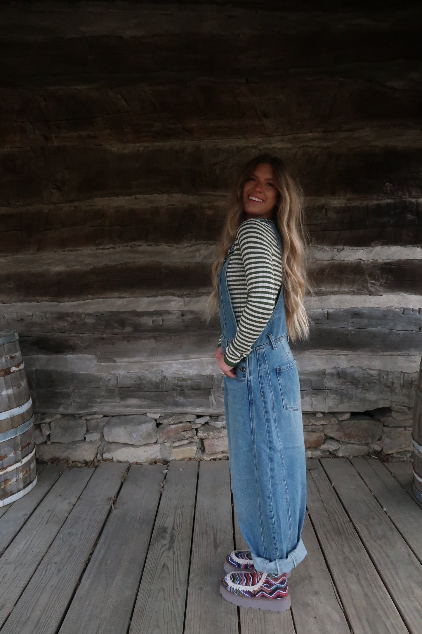 Benny Barrel Leg Overalls